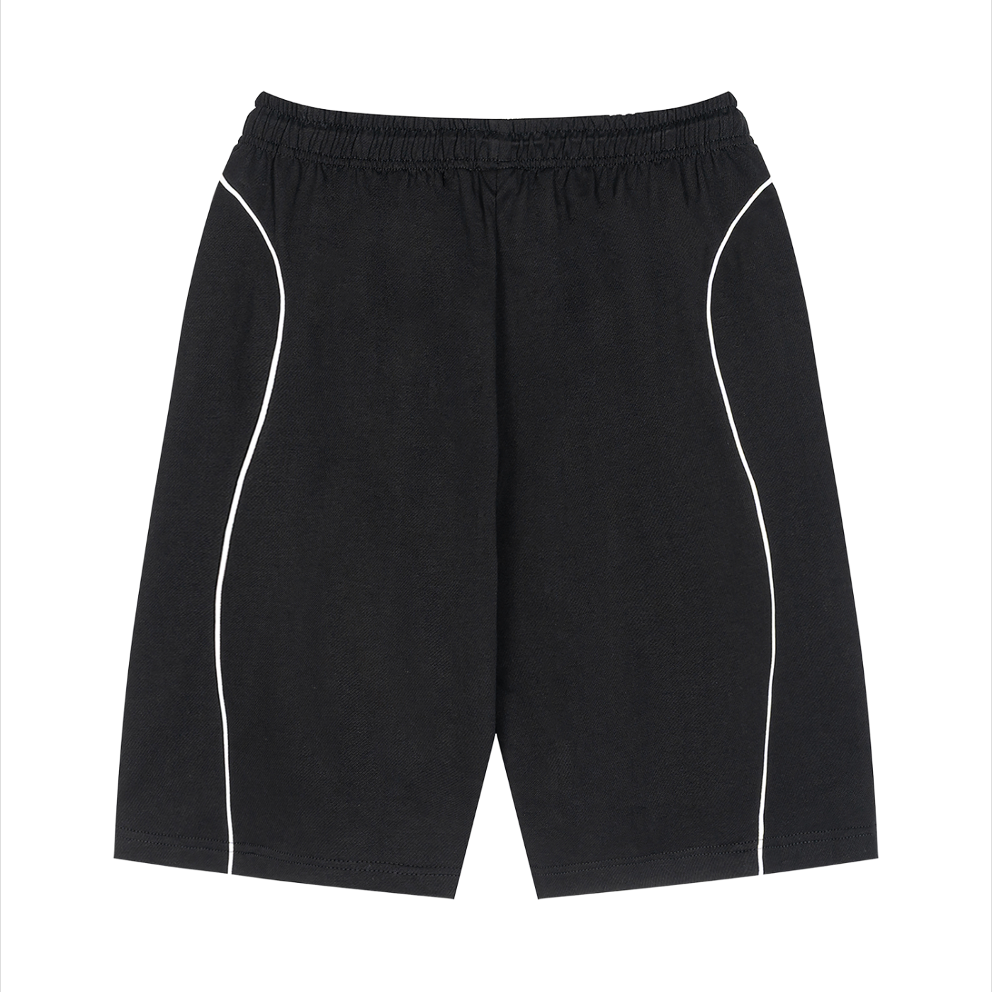 Sporty Piping Drawstring Shorts